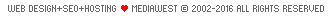 web design and hosting by Mediawest