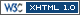 valid xhtml 1.0